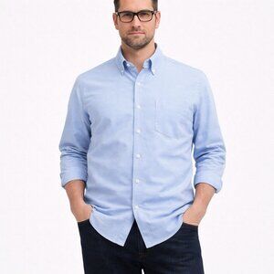 J. Crew Factory Light Blue Casual Button Down Shirt